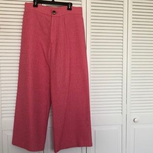 Zara - Cropped Pink Pants, US Size M